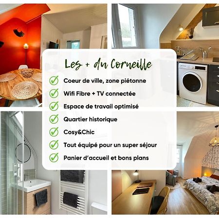 Le Corneille - Ideal Pros & Couples - Centre Historique - Chateau 5Min - Gare 10Min - Au Calme - Fibre Compiègne Exteriér fotografie